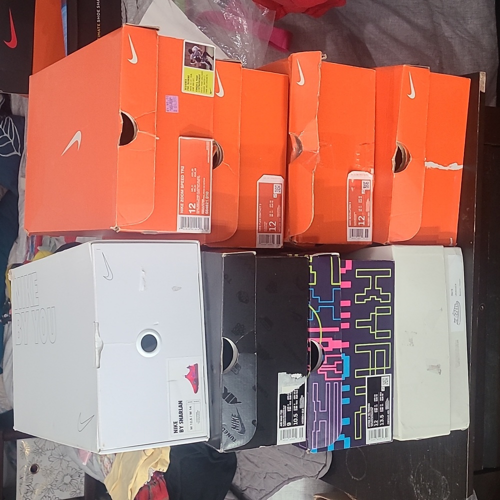 Empty Nike Shoe Boxes